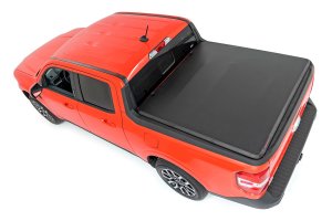 Ford Maverick Soft Tri-Fold Bed Cover - Rough Country - Tri-Fold Vinyl - '22-'23